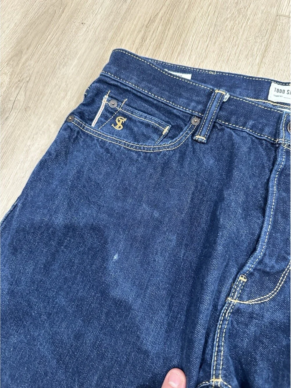 Todd Snyder Selvedge Jeans 32x29 Blue Slim Raw Denim 12.5 Oz Cotton